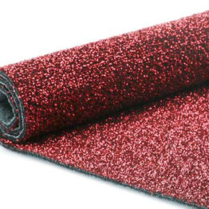 Glitterloper rood