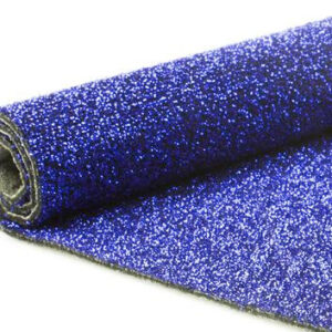 Glitterloper blauw