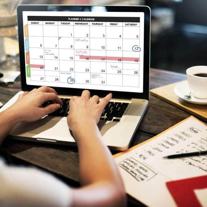 Calender Planner Organization Management Remind Concept